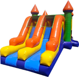 Double Slide Bounce House Rental Dupage County, Illinois.