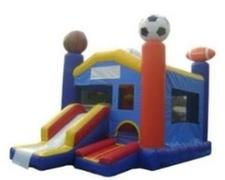 sports mini slide bounce house rental