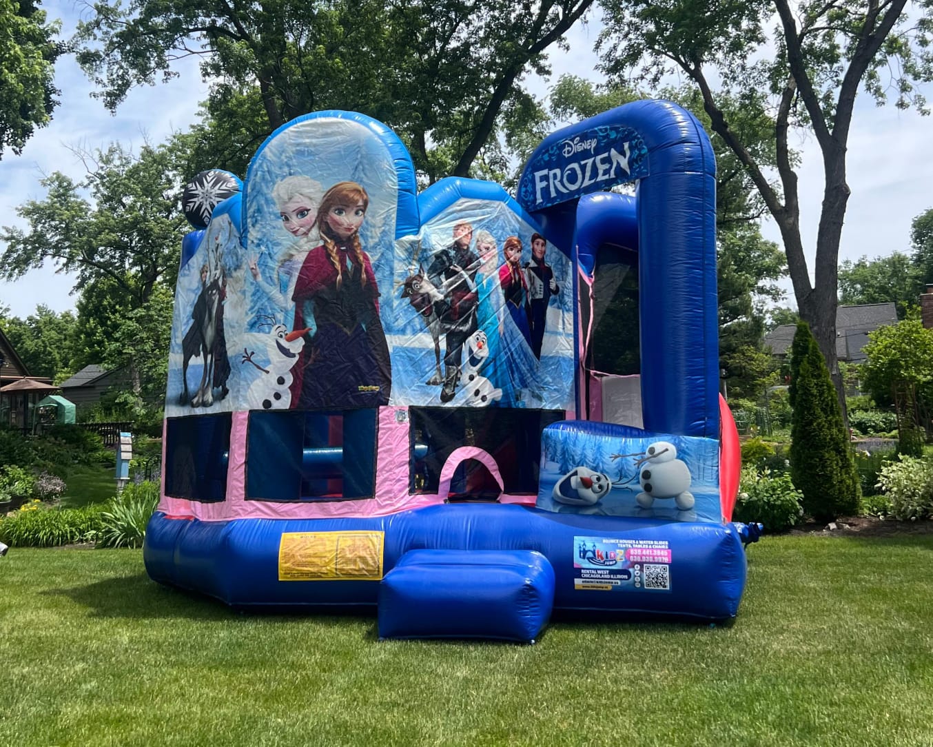 Pink bounce houses