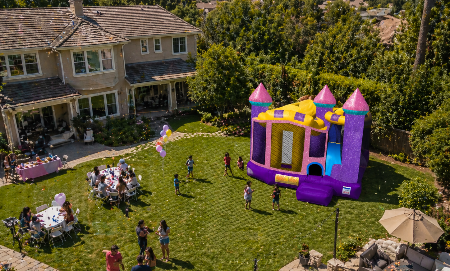 Bounce House castle combo for rent in chicagoland