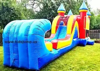 Castle Large Slide Bounce House - Yorkville, IL