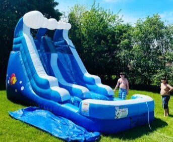 Junior-Dolphin-Wet-dry-slide-inflatable-bounce-house-rentals