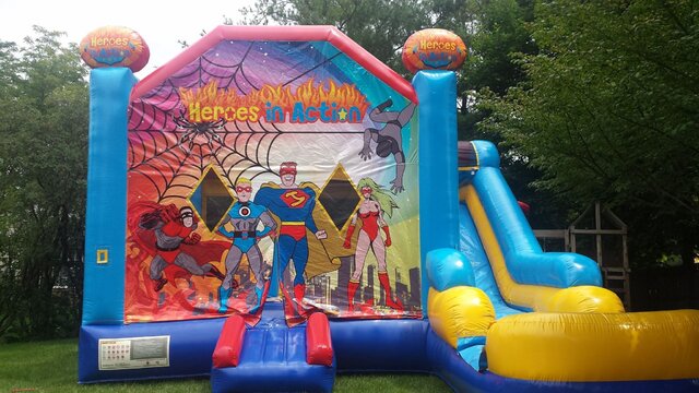 60-Heroes-In-Action-bounceHouse-rentals-naperville