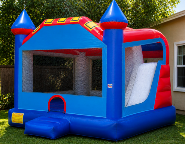 44-Blue-Inflatable-Castle-4in1-slide-dry-wet