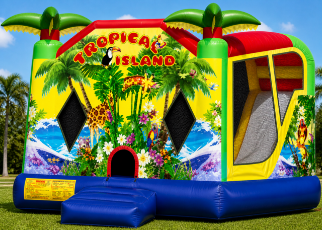 46-Tropical-Island-Bounce-house-Slide-Inside