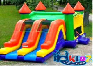 #55 Double Slide Bounce House 5 in1