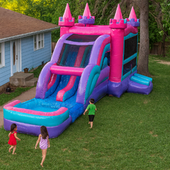89 Lucky Princess Inflatable Large Combo w/Pool