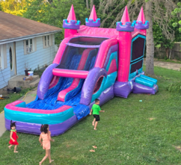 89 Lucky Princess Inflatable Large Combo w/Pool