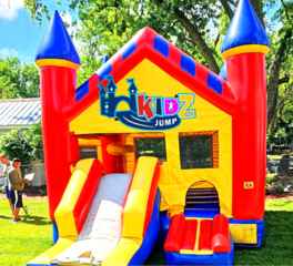 #21 Castle Mini Slide Bounce House 14x18