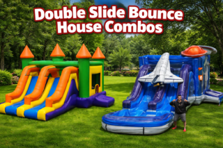 #222 Galaxies Away Bounce House combo wet & dry