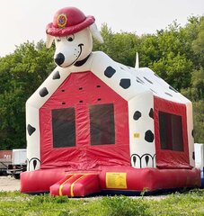 #7 Fire Dog Bounce House 14x14