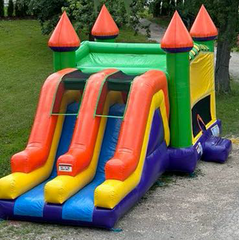 #55 Double Slide Bounce House 5 in1