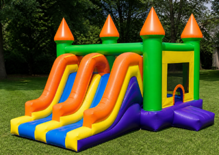 #55 Double Slide Bounce House 5 in1