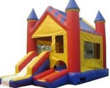 #21 Castle Mini Slide Bounce House 14x18