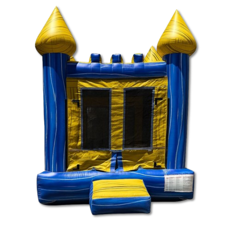 Blue and Yellow Bounce House