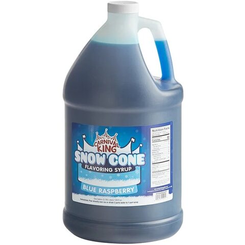50 additional snow cone servings Blue raspberry