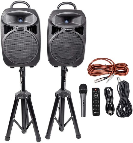 Amplified Speakers With Microphone