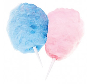 Cotton Candy Blue and Pink