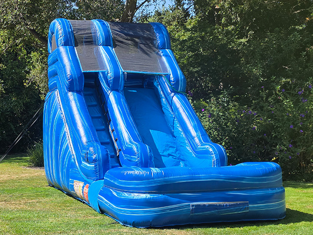 Interior of the Big Blue Slide Interactive Inflatable