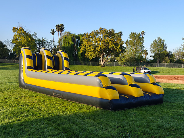 Interior of the Bungee Run Race Interactive Inflatable