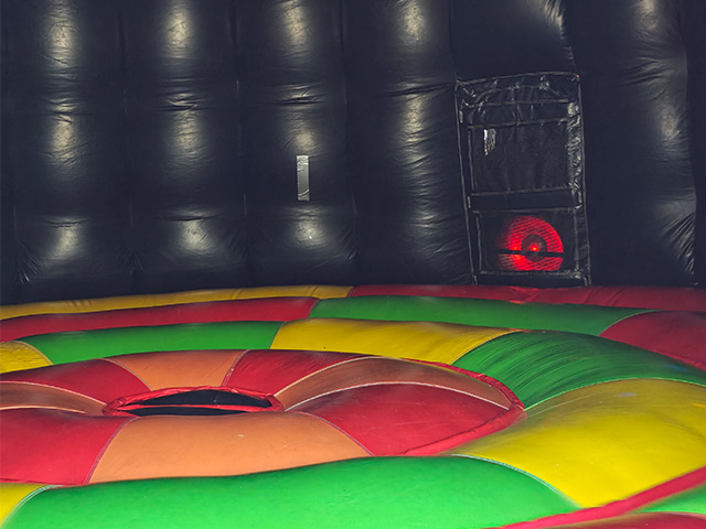 Interior of the Disco Dome Interactive Inflatable