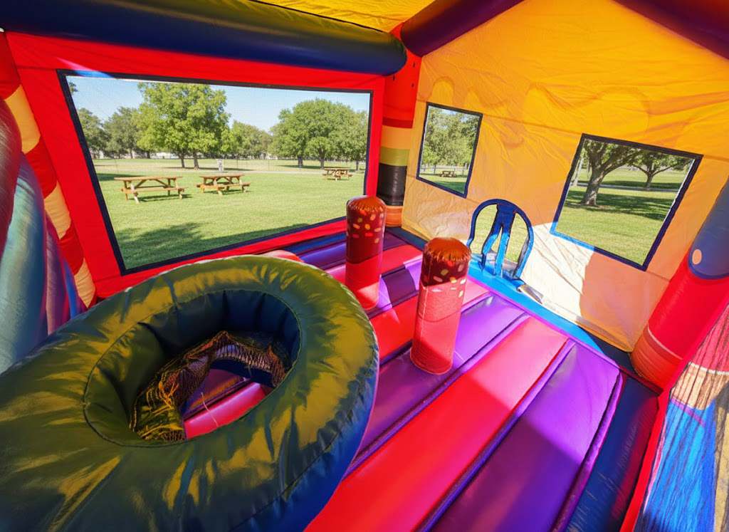 Interior of the Unicorn bounce house