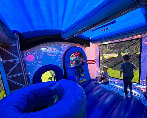 Interior of the Cosmic Adventure bounce & slide