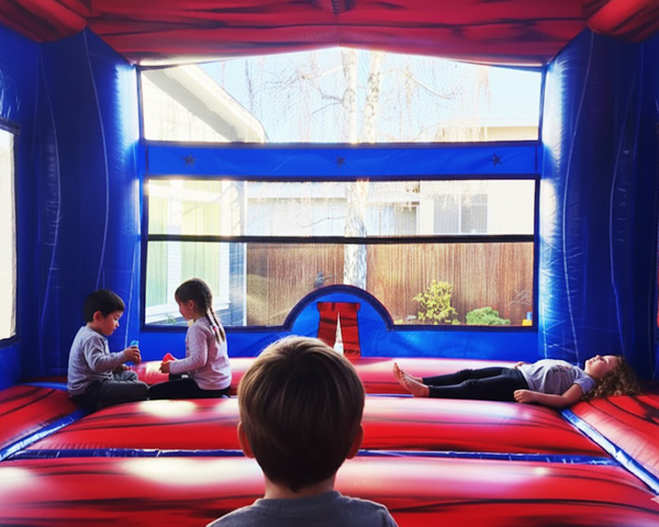 Interior of the All american bounce house