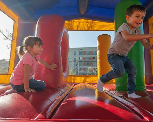 Interior of the Deluxe bounce house