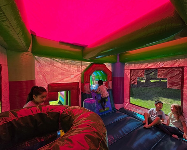 Interior of the Miner's Madness bounce & slide