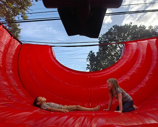 Interior of the Rockin' Pirate bounce & slide