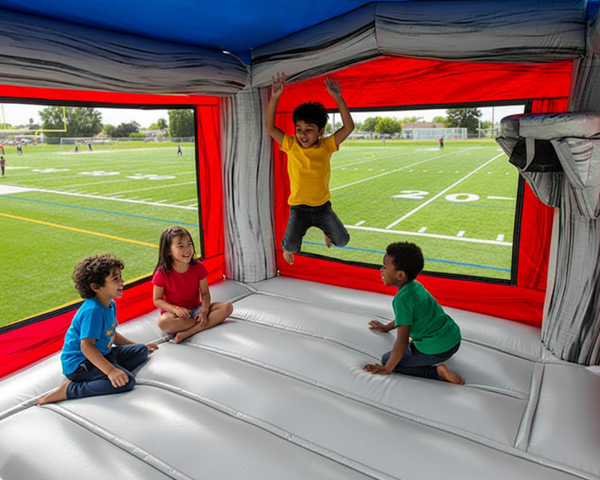Interior of the White bounce house