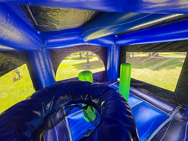 Interior of the Level Up bounce house