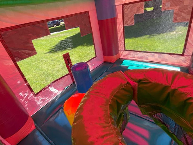 Interior of the Miner's bounce house