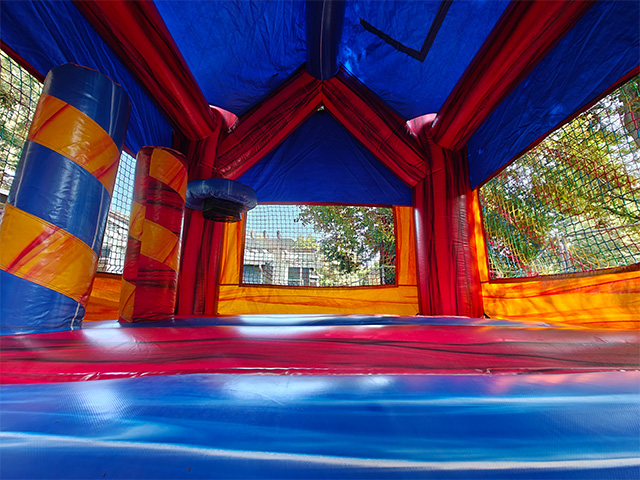 Interior of the Space Saving bounce house