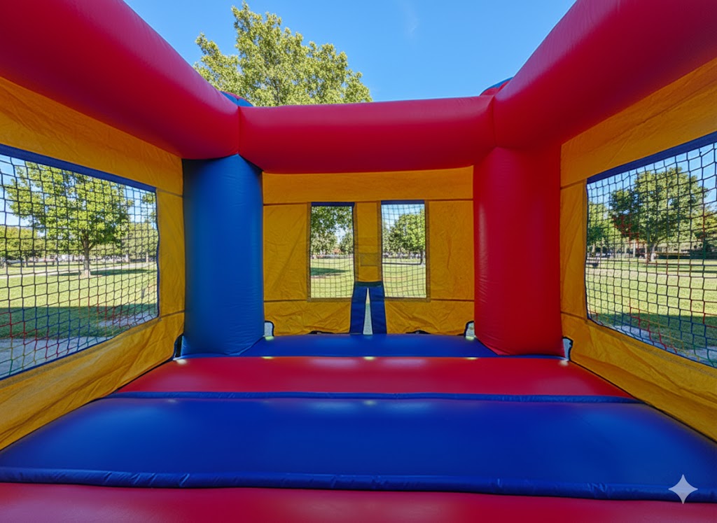 Interior of the Space Saving bounce house