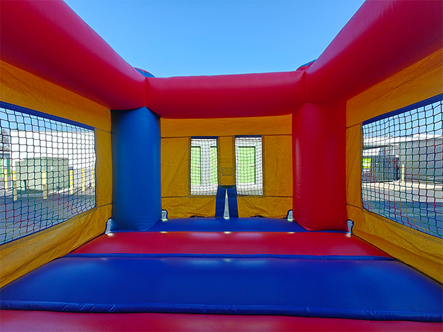 Interior of the Space Saving bounce house