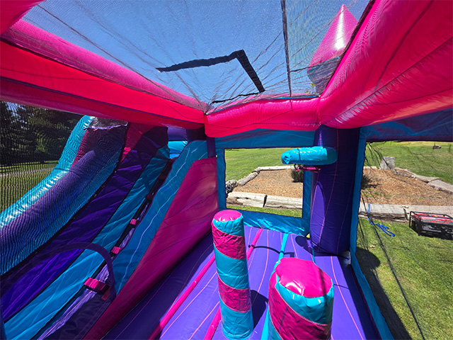 Interior of the Theme-able Purple bounce & slide