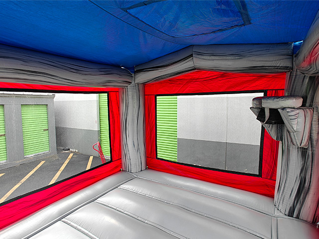 Interior of the White bounce house