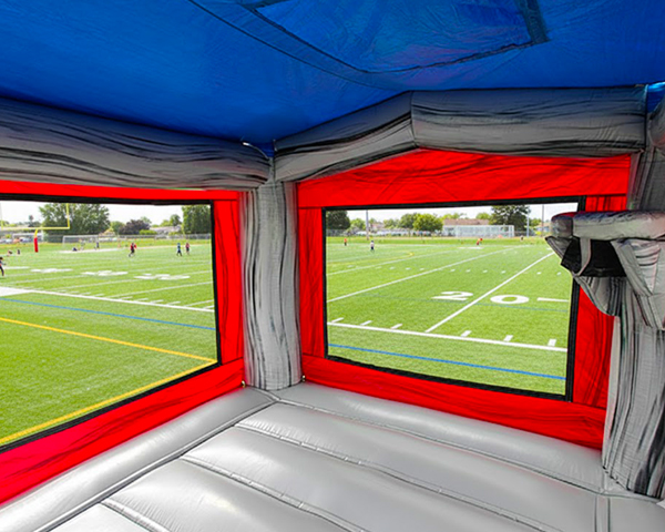 Interior of the White bounce house