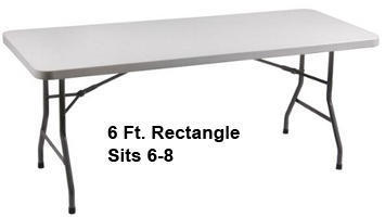 401 - 6 Ft. Table