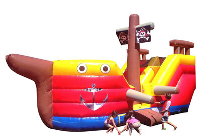 184 - 13x27 Pirate Ship Jump and Midsize Slide