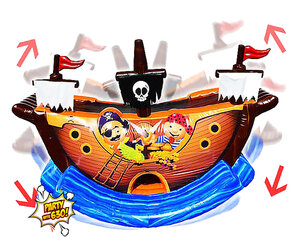 <small>185 - 13x30 Rockin' Pirate Ship Double Slide</small>