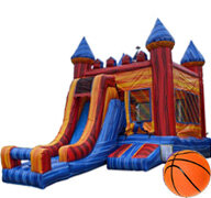 Party Package CIncludes: 13x24 bounce house with slide, concession machine with supplies, game and a portable Bluetooth speaker.