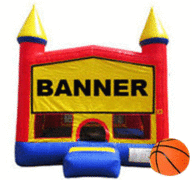 Party Package BIncludes: 13x13 bounce house, concession machine with supplies, game and a portable Bluetooth speaker.