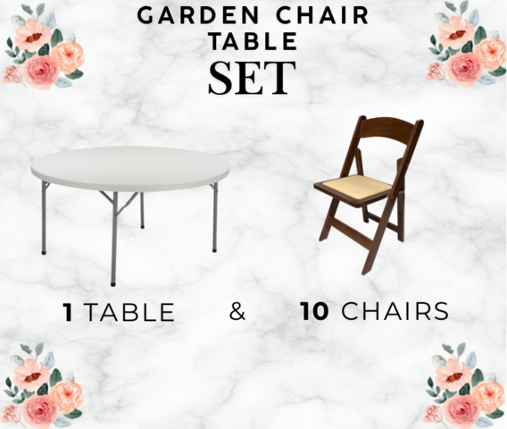 Garden Chair Table Set