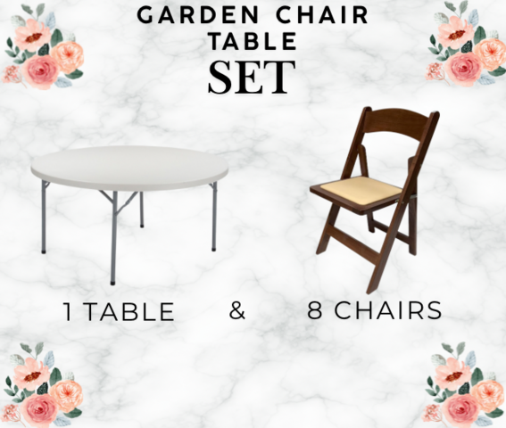 Garden Chair Table Set