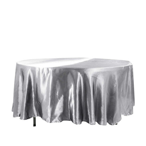 Silver - Satin - Round 132