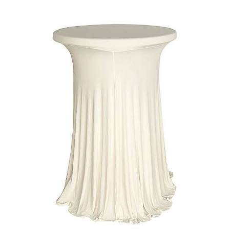 Ivory Spandex Cocktail linen