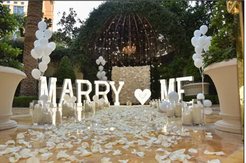 Marry Me Marquee Set Up